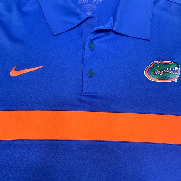 Nike Florid Gators Polo shirt in like new condition. Nice shirt, Dri-fit. - Picture 2 of 6